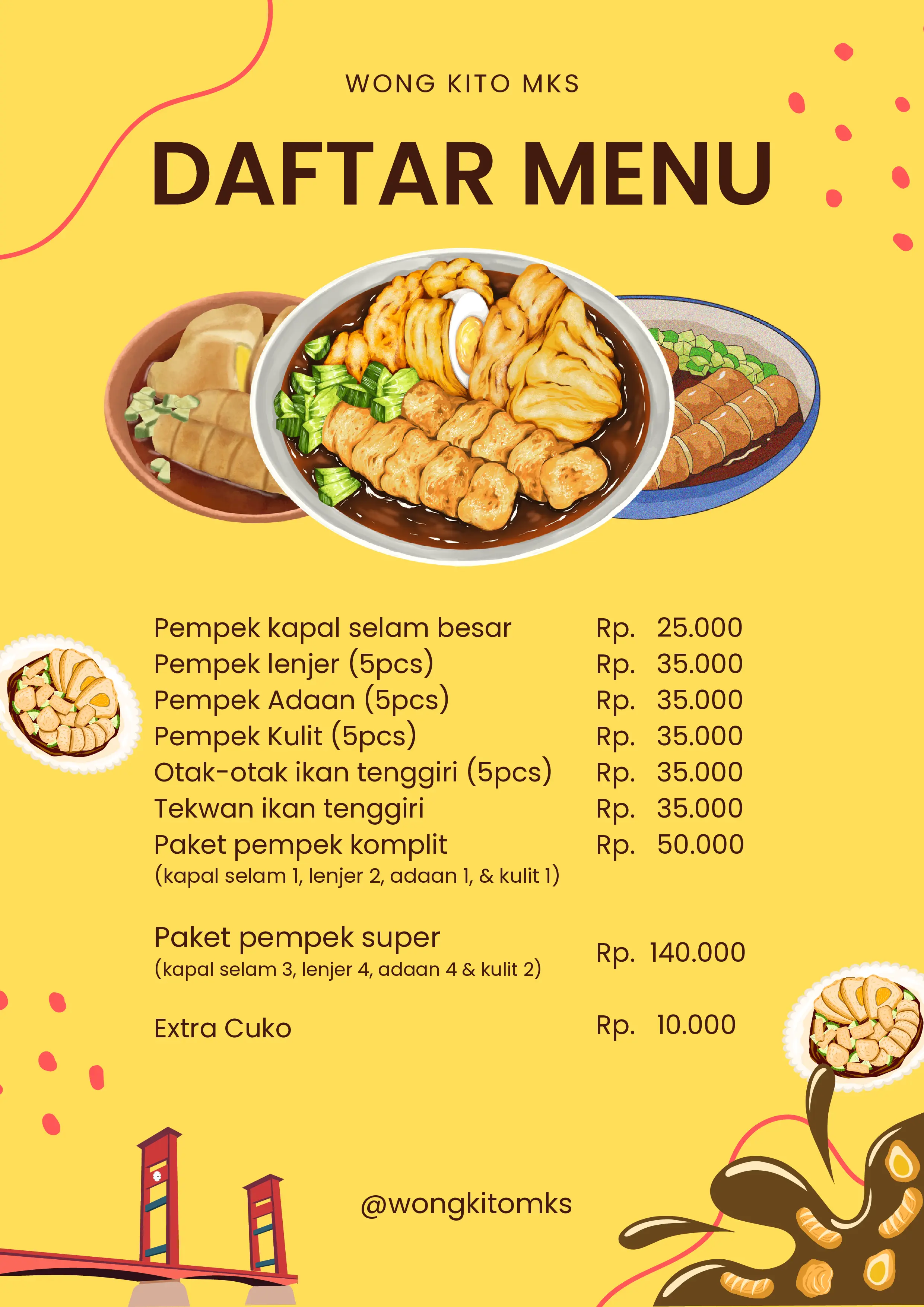 Menu Wong Kito